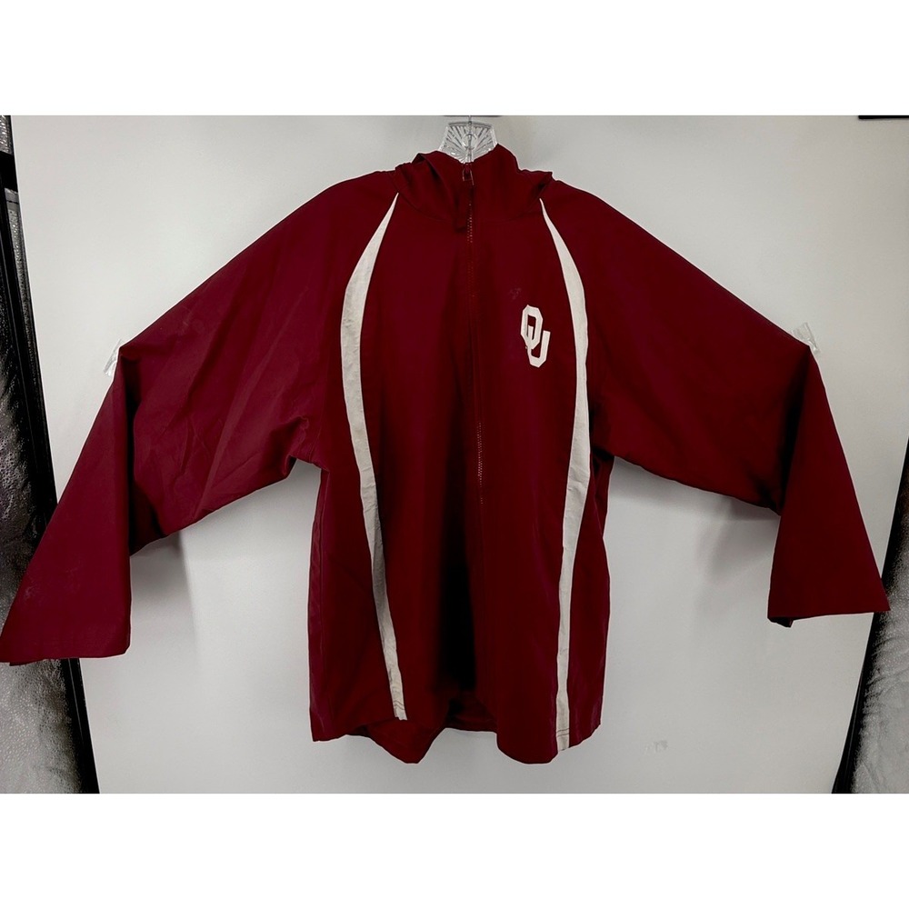 Vintage (80s) Mighty Mac Oklahoma Sooners Collegiate Rain Jacket Lined Small